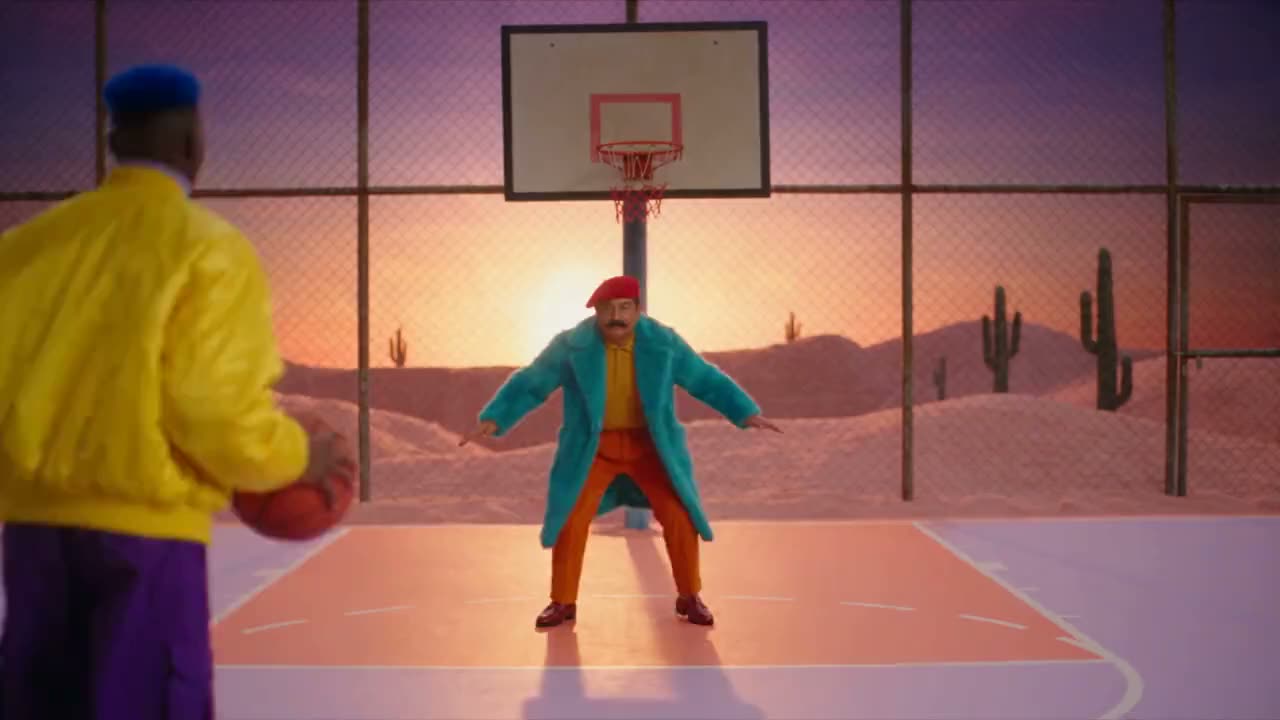 Same court crash, two new players in a pink desert: the Bijutsu remake