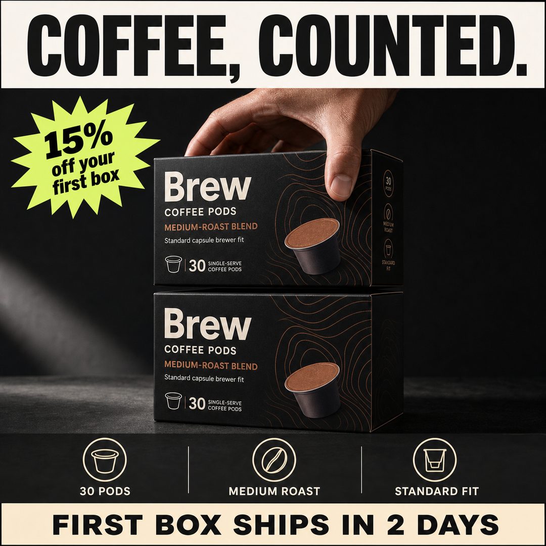 Hero Statement + Icon Bar + Offer Burst ad example, invented product