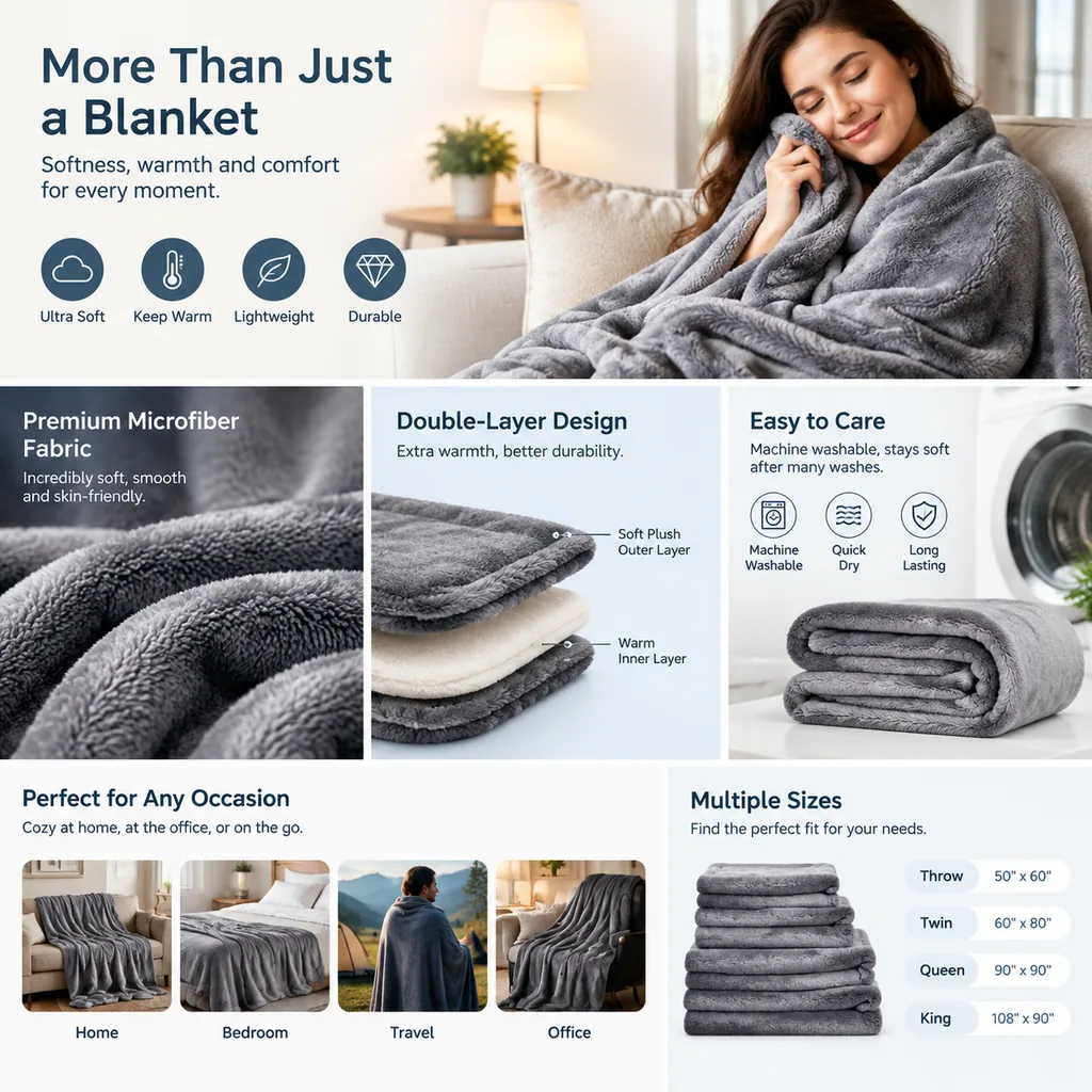 A set of polished e-commerce product detail banners for an online store listing